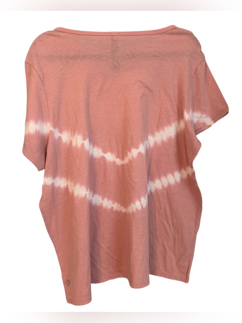 New‼️ COREIO Pink Tie Dye Boho Tee Top Soft Stretchy Festival Casual Plus Sz 1X - Picture 4 of 7
